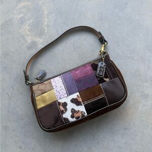 y2k coach patchwork pochette mini bag